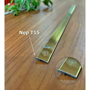 Nẹp Inox T15 Vàng Gương 