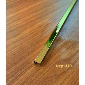 Nẹp Inox U10 Vàng Gương 