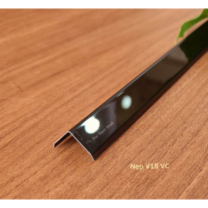 Nẹp Inox V15 Vát Cạnh Hồng Gương 