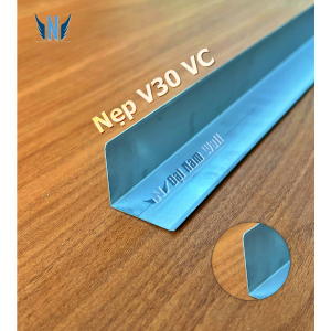 Nẹp Inox V30 Vát Cạnh Hồng Gương 