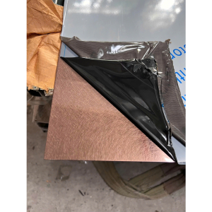 Tấm inox 304 Đồng Bronze xước rối