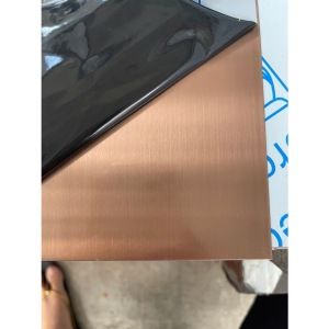 Tấm inox 304 Đồng Bronze xước HL