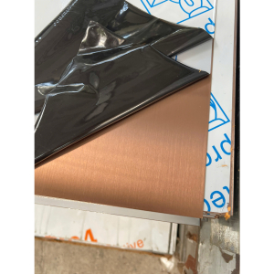 Tấm inox 304 Đồng Bronze xước HL