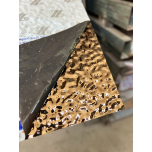 Tấm inox 304 GS gương sóng nhỏ hồng