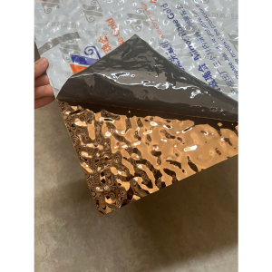 Tấm inox 304 GS gương sóng nhỏ hồng