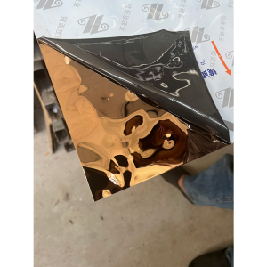 Tấm inox 304 GS gương sóng vừa hồng