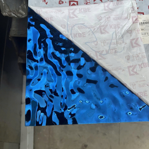 Tấm inox 304 GS xanh coban nhỏ