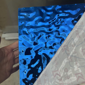 Tấm inox 304 GS xanh coban nhỏ