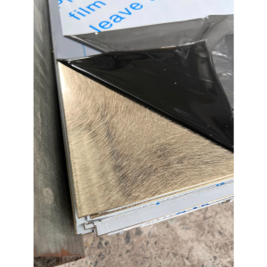 Tấm inox 304 Vàng Champagne xước rối