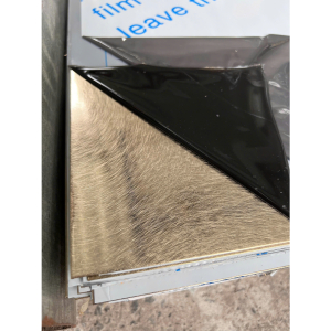 Tấm inox 304 Vàng Champagne xước rối